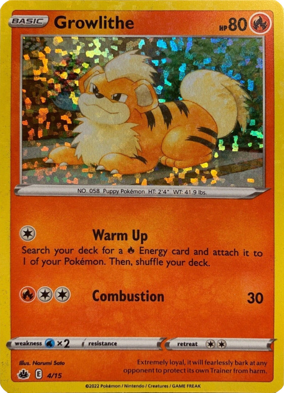 Growlithe (4/15) [McDonald's Promos: Match Battle] | Cracking-Singles