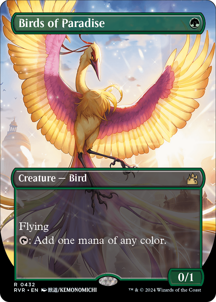 Birds of Paradise (Anime Borderless) [Ravnica Remastered] | Cracking-Singles