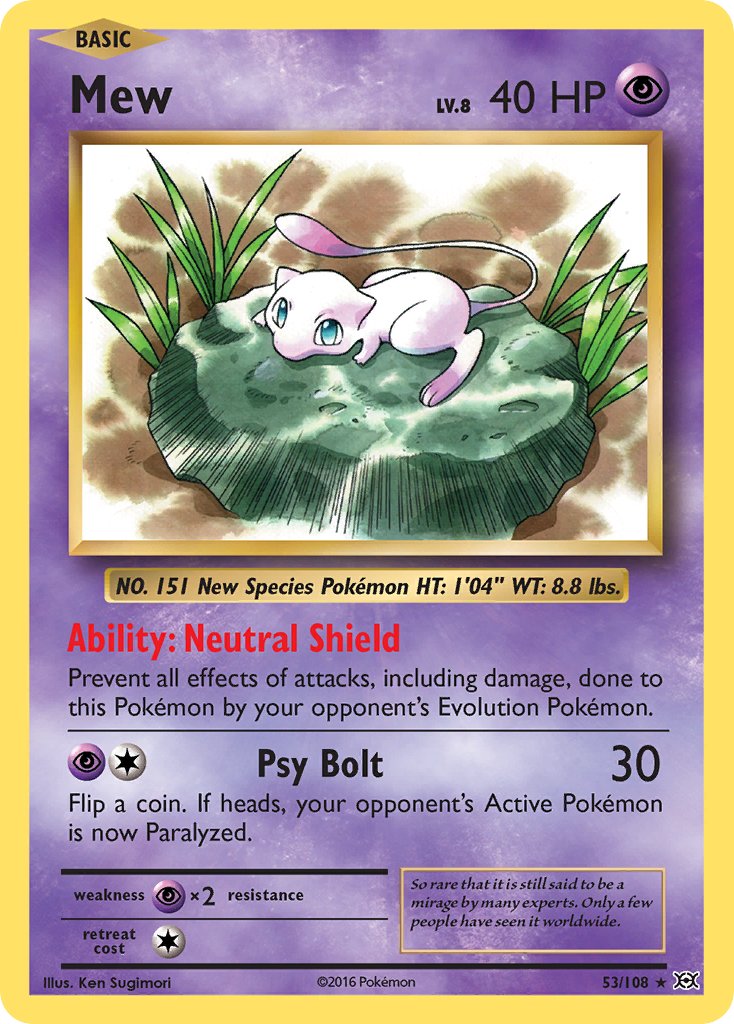 Mew (53/108) (Theme Deck Exclusive) [XY: Evolutions] | Cracking-Singles