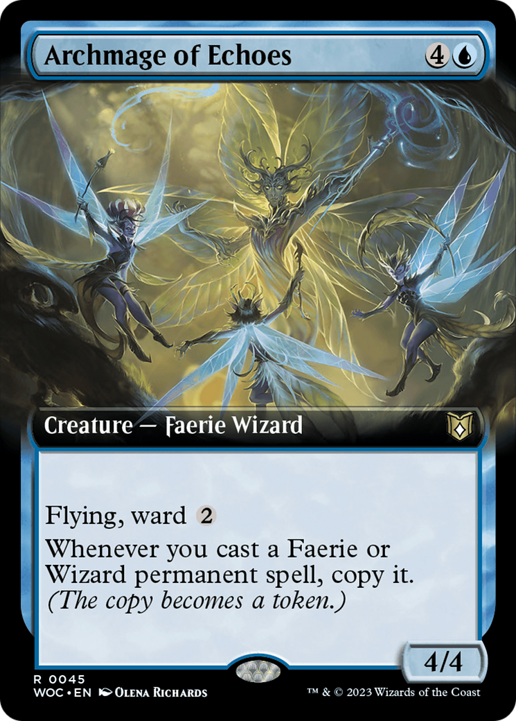 Archmage of Echoes (Extended Art) [Wilds of Eldraine Commander] | Cracking-Singles