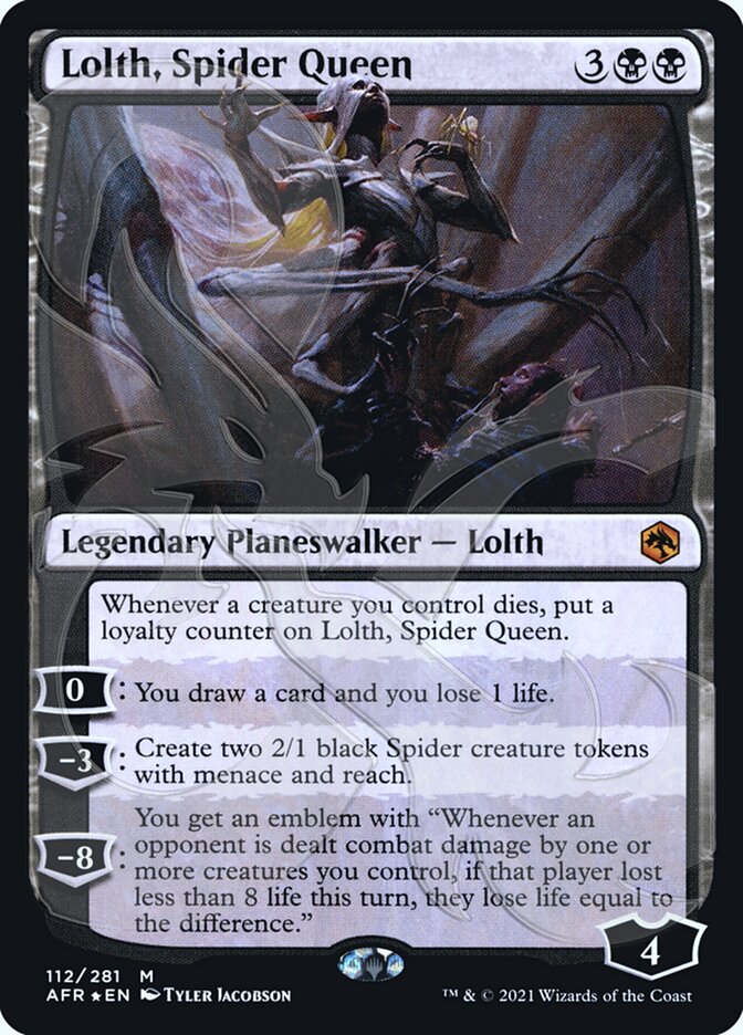 Lolth, Spider Queen (Ampersand Promo) [Dungeons & Dragons: Adventures in the Forgotten Realms Promos] | Cracking-Singles