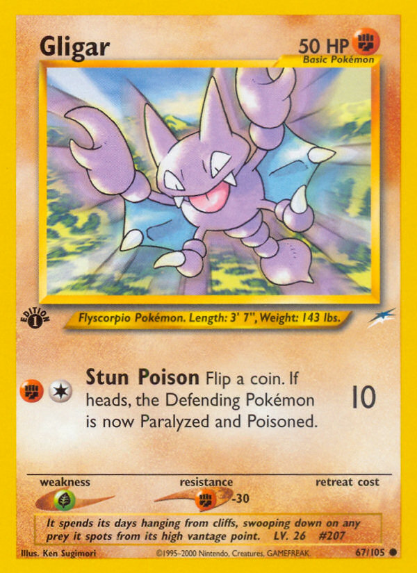 Gligar (67/105) [Neo Destiny 1st Edition] | Cracking-Singles