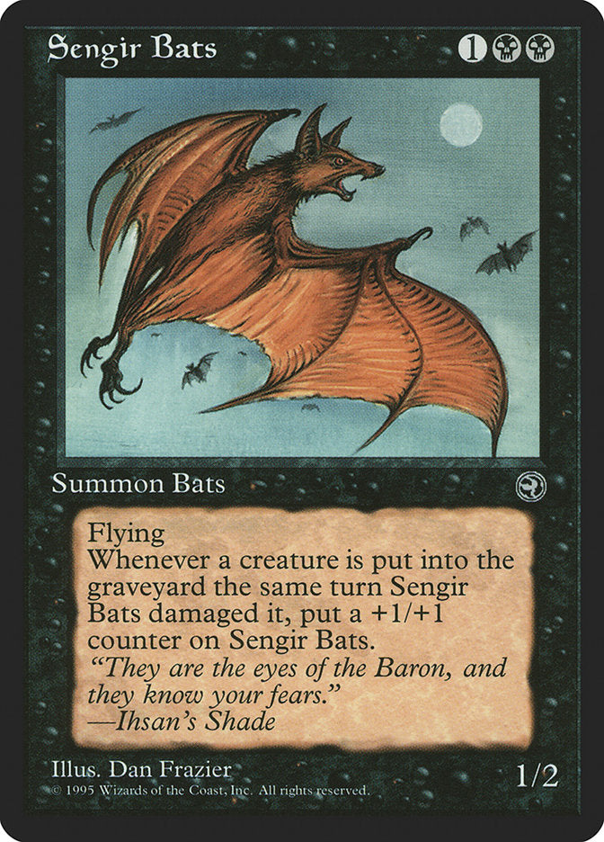 Sengir Bats (Ihsan's Shade Flavor Text) [Homelands] | Cracking-Singles