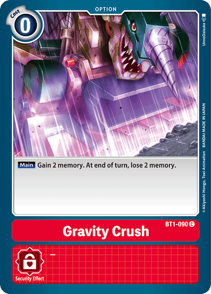 Gravity Crush [BT1-090] [Release Special Booster Ver.1.0] | Cracking-Singles