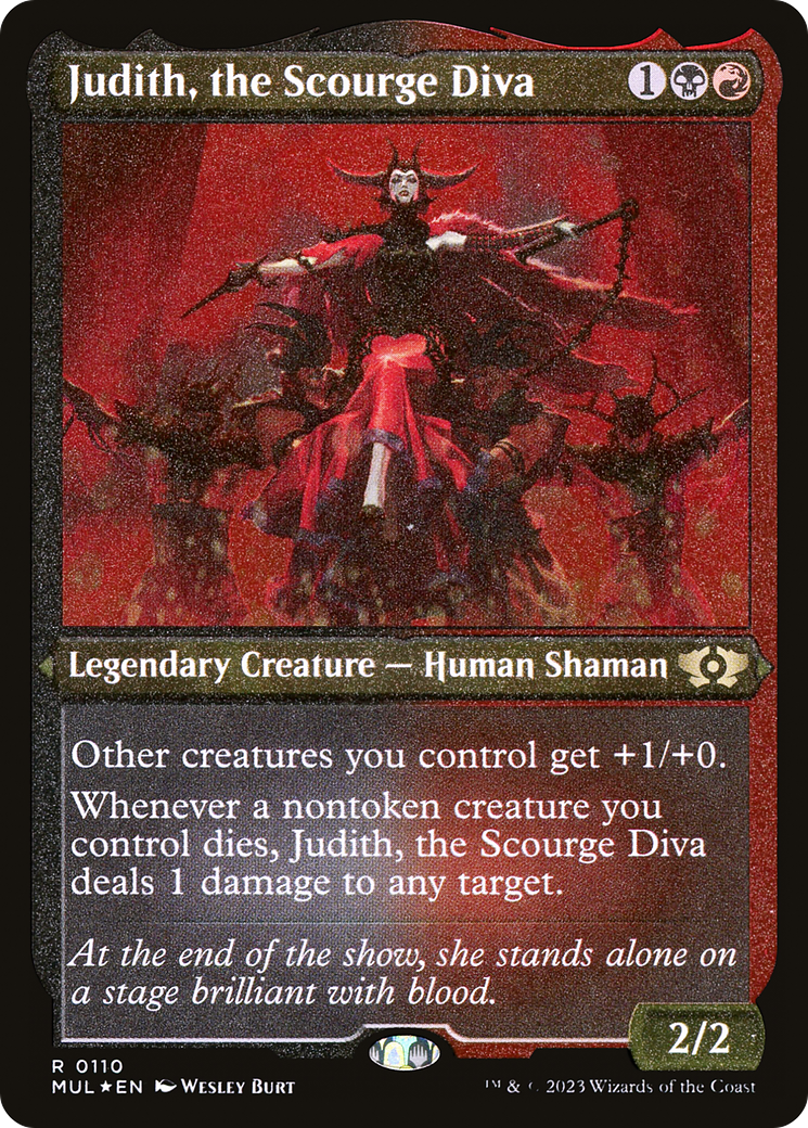 Judith, the Scourge Diva (Foil Etched) [Multiverse Legends] | Cracking-Singles