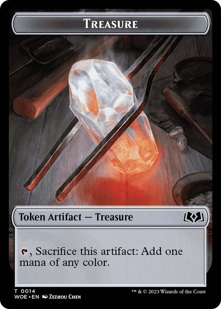 Treasure // Food (0010) Double-Sided Token [Wilds of Eldraine Tokens] | Cracking-Singles