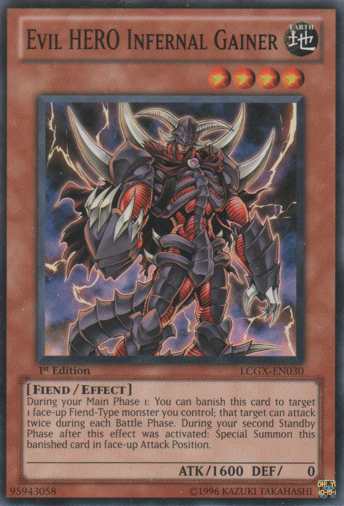 Evil HERO Infernal Gainer [LCGX-EN030] Common | Cracking-Singles