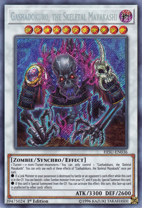 Gashadokuro, the Skeletal Mayakashi [HISU-EN036] Secret Rare | Cracking-Singles