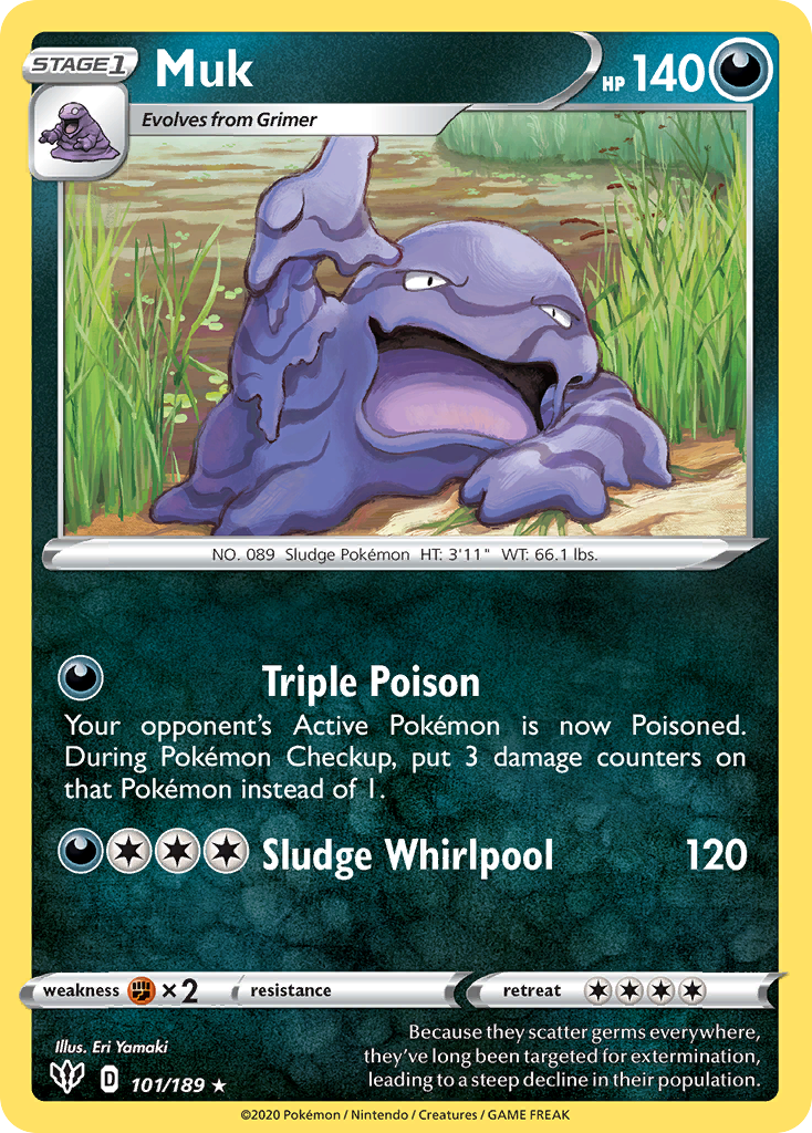 Muk (101/189) [Sword & Shield: Darkness Ablaze] | Cracking-Singles