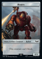 Astartes Warrior // Robot Double-sided Token (Surge Foil) [Universes Beyond: Warhammer 40,000 Tokens] | Cracking-Singles