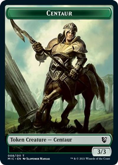 Centaur // Wolf Double-sided Token [Innistrad: Midnight Hunt Commander] | Cracking-Singles