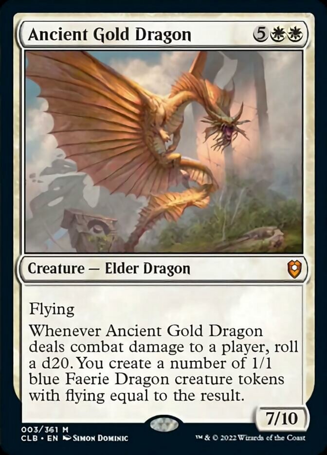 Ancient Gold Dragon [Commander Legends: Battle for Baldur's Gate] | Cracking-Singles