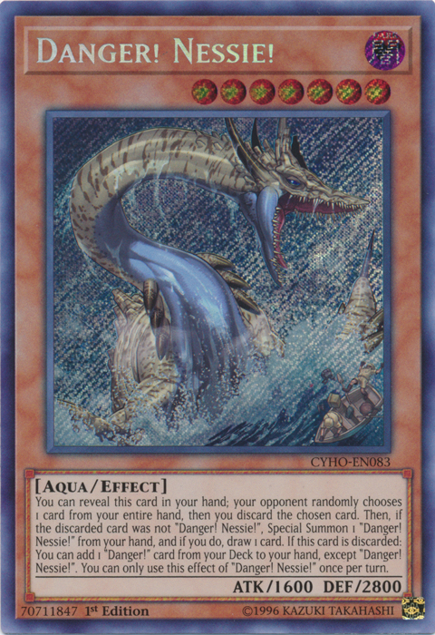 Danger! Nessie! [CYHO-EN083] Secret Rare | Cracking-Singles