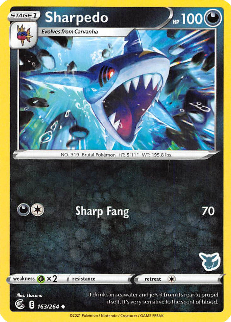 Sharpedo (163/264) (Eevee Deck) [Battle Academy 2022] | Cracking-Singles