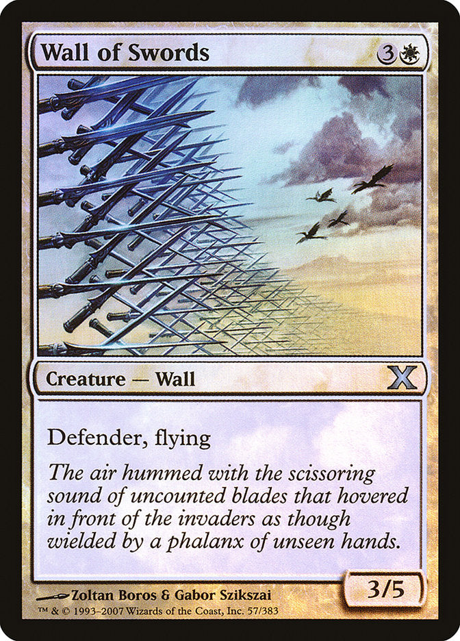 Wall of Swords (Premium Foil) [Tenth Edition] | Cracking-Singles