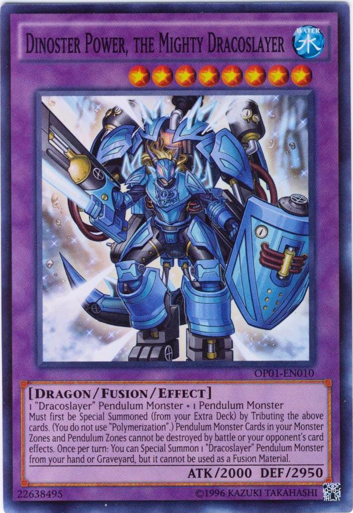 Dinoster Power, the Mighty Dracoslayer [OP01-EN010] Super Rare | Cracking-Singles