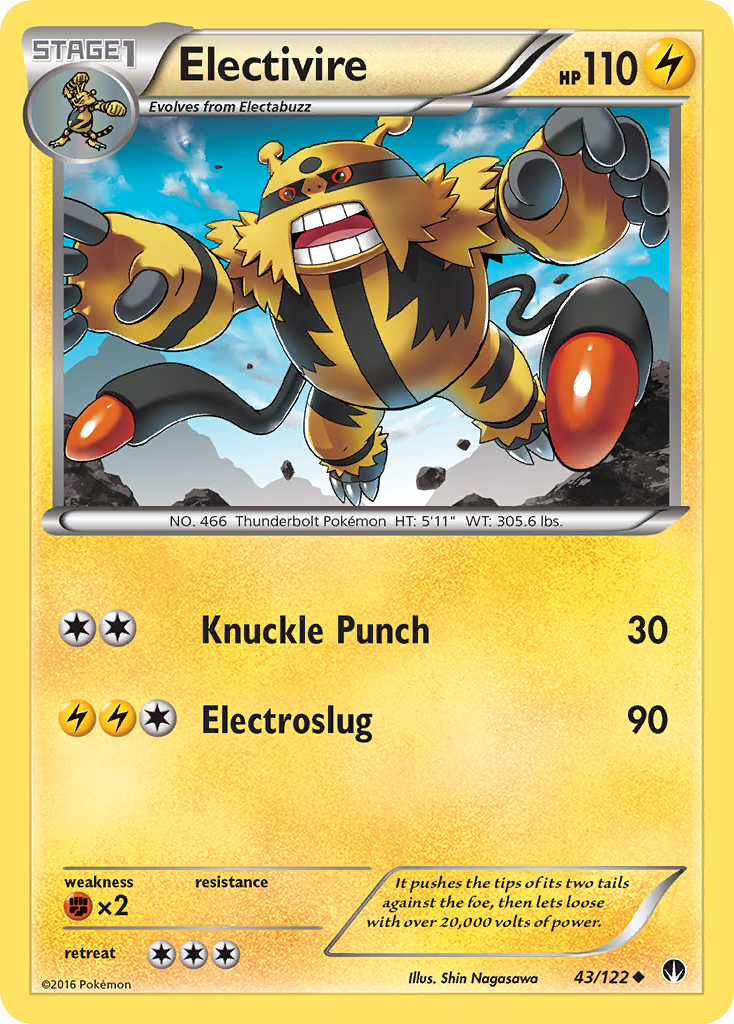 Electivire (43/122) [XY: BREAKpoint] | Cracking-Singles