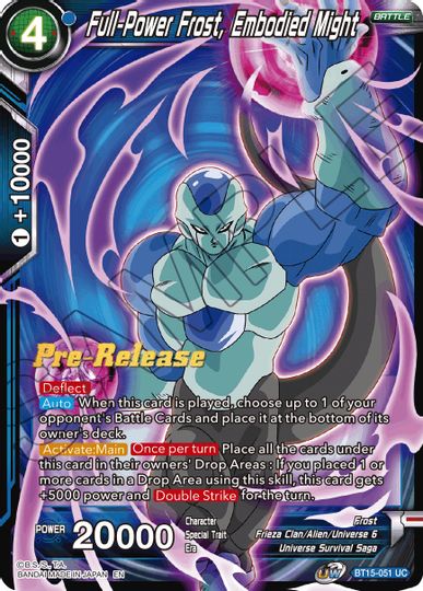 Full-Power Frost, Embodied Might (BT15-051) [Saiyan Showdown Prerelease Promos] | Cracking-Singles