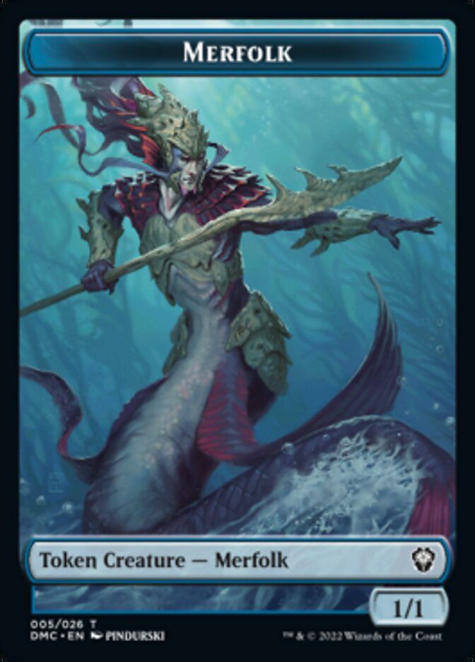 Merfolk Token [Dominaria United Commander Tokens] | Cracking-Singles