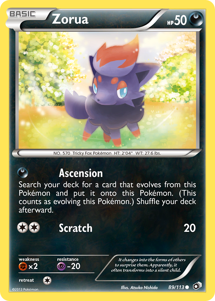 Zorua (89/113) [Black & White: Legendary Treasures] | Cracking-Singles