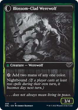 Weaver of Blossoms // Blossom-Clad Werewolf [Innistrad: Double Feature] | Cracking-Singles