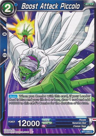 Boost Attack Piccolo [BT1-045] | Cracking-Singles