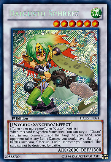 Daigusto Sphreez [HA06-EN024] Secret Rare | Cracking-Singles