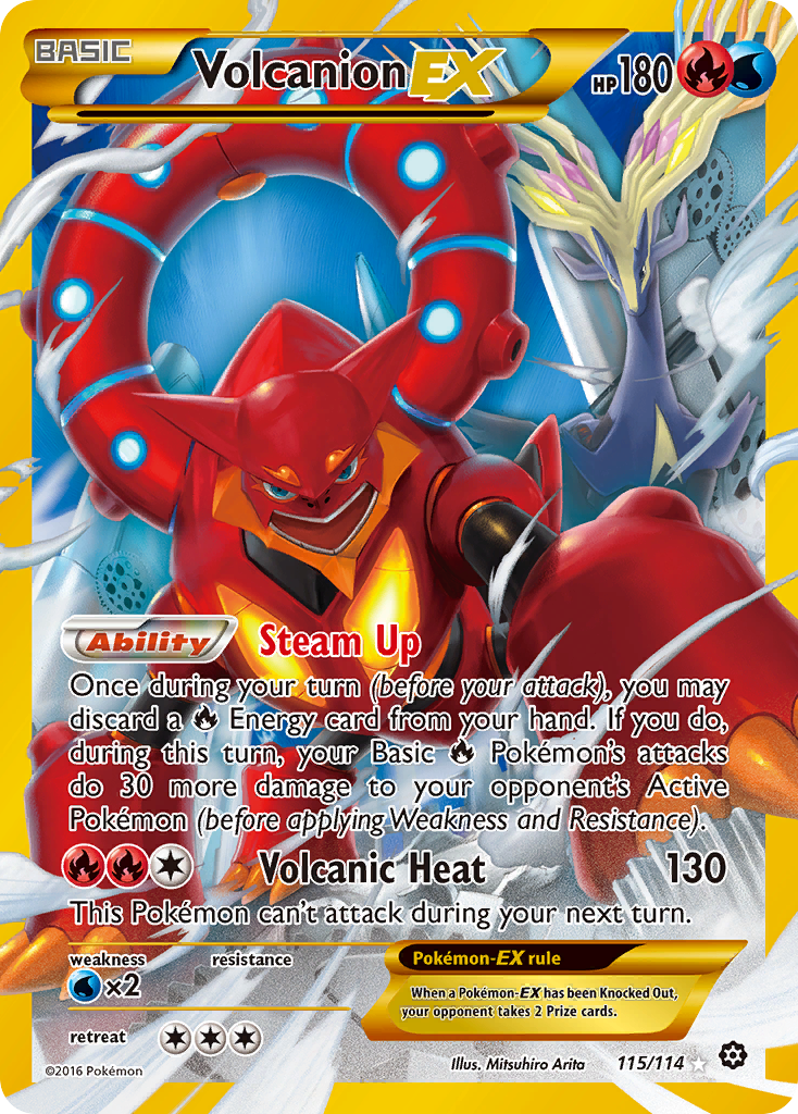 Volcanion EX (115/114) [XY: Steam Siege] | Cracking-Singles