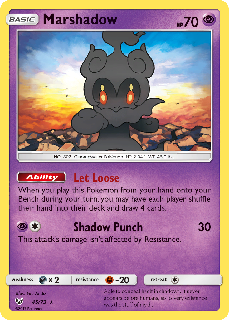 Marshadow (45/73) [Sun & Moon: Shining Legends] | Cracking-Singles