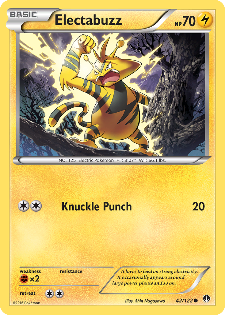 Electabuzz (42/122) [XY: BREAKpoint] | Cracking-Singles