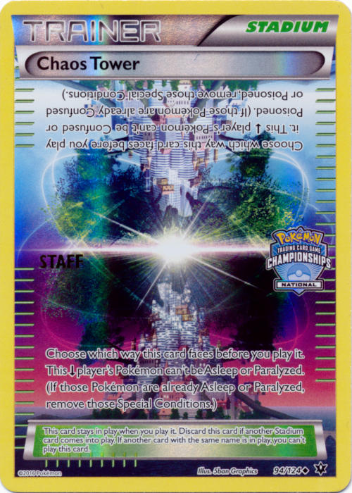 Chaos Tower (94/124) (National Championship Promo Staff) [XY: Fates Collide] | Cracking-Singles