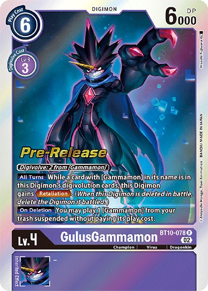 GulusGammamon [BT10-078] [Xros Encounter Pre-Release Cards] | Cracking-Singles