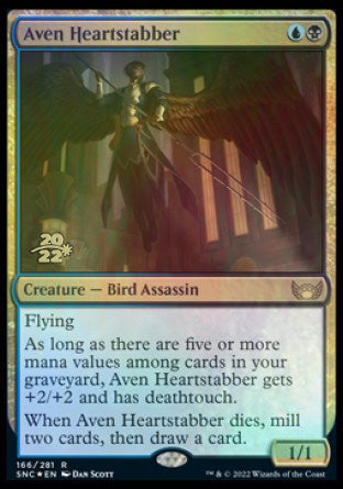 Aven Heartstabber [Streets of New Capenna Prerelease Promos] | Cracking-Singles