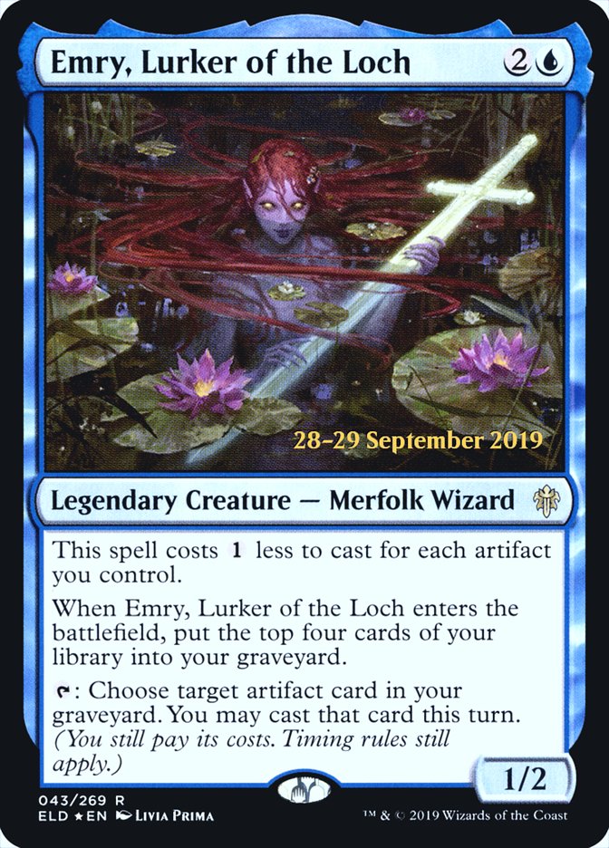 Emry, Lurker of the Loch  [Throne of Eldraine Prerelease Promos] | Cracking-Singles