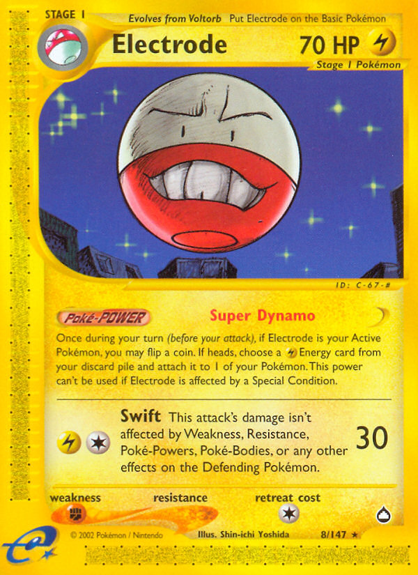 Electrode (8/147) [Aquapolis] | Cracking-Singles