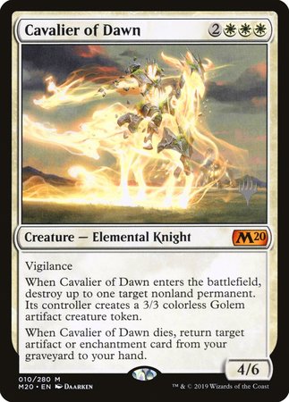 Cavalier of Dawn [Core Set 2020 Promos] | Cracking-Singles