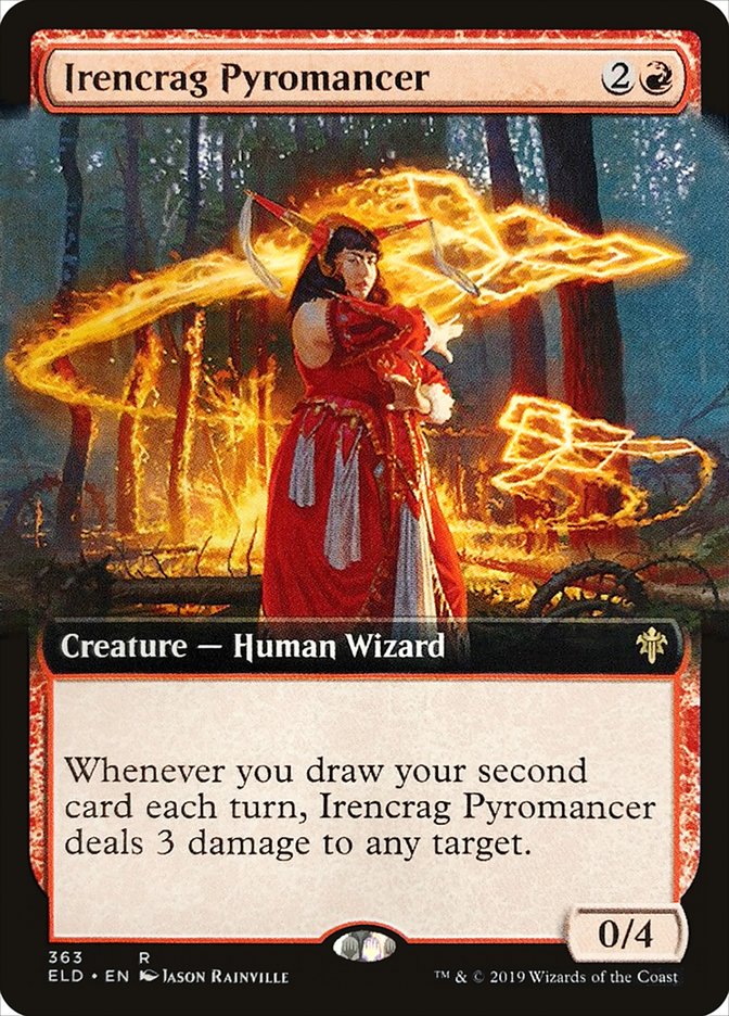 Irencrag Pyromancer (Extended Art) [Throne of Eldraine] | Cracking-Singles