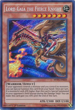 Lord Gaia the Fierce Knight [MVP1-ENS50] Secret Rare | Cracking-Singles