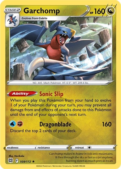 Garchomp (109/172) [Sword & Shield: Brilliant Stars] | Cracking-Singles