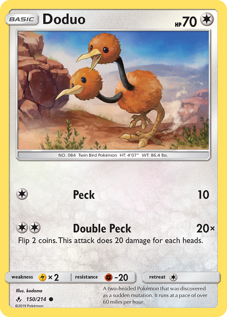 Doduo (150/214) [Sun & Moon: Unbroken Bonds] | Cracking-Singles