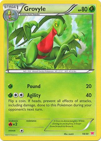 Grovyle (18/30) [XY: Trainer Kit 2 - Latias] | Cracking-Singles