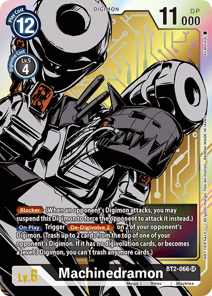 Machinedramon [BT2-066] (Alternate Art) [Release Special Booster Ver.1.0] | Cracking-Singles