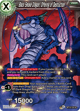 Black Smoke Dragon, Offering of Destruction (Uncommon) [BT13-124] | Cracking-Singles