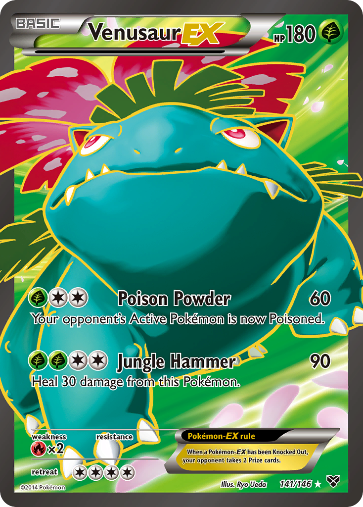 Venusaur EX (141/146) [XY: Base Set] | Cracking-Singles