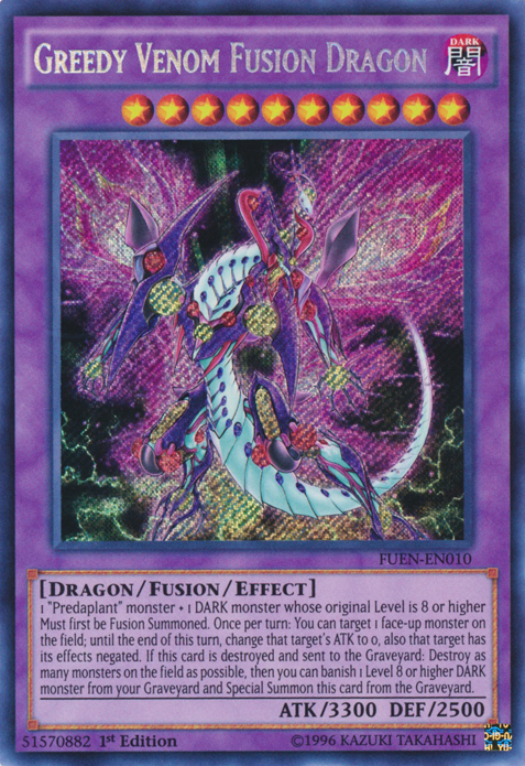 Greedy Venom Fusion Dragon [FUEN-EN010] Secret Rare | Cracking-Singles