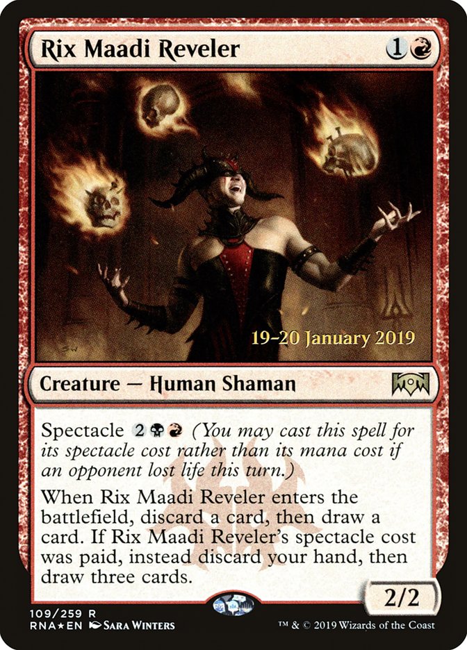 Rix Maadi Reveler [Ravnica Allegiance Prerelease Promos] | Cracking-Singles