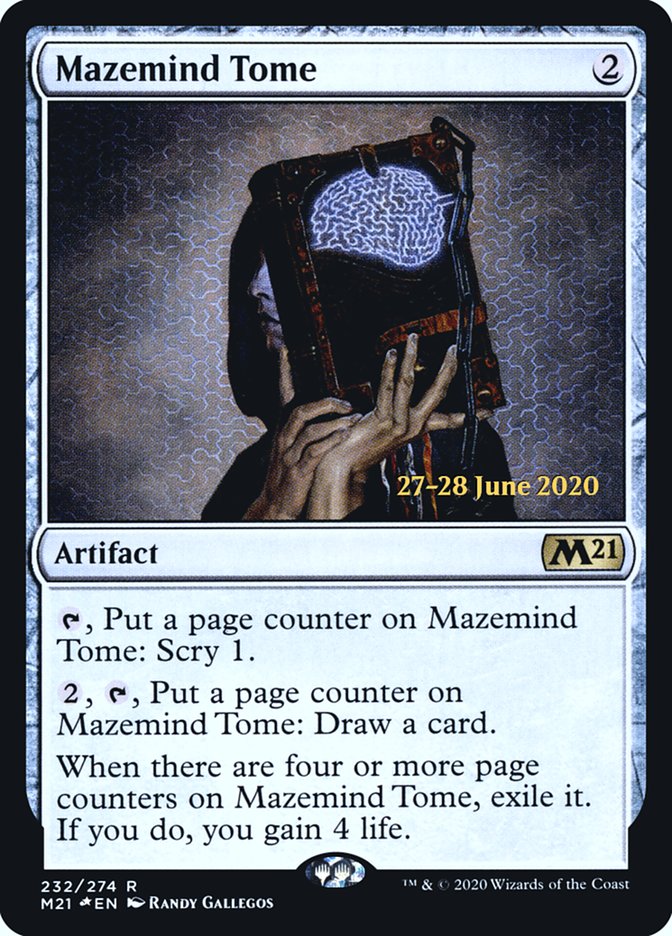 Mazemind Tome  [Core Set 2021 Prerelease Promos] | Cracking-Singles