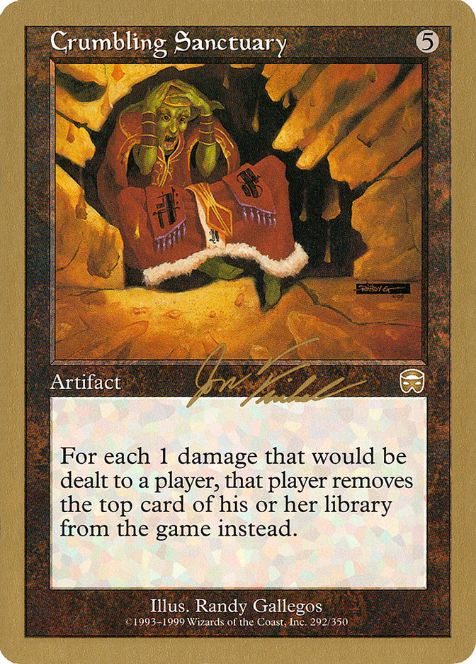 Crumbling Sanctuary (Jon Finkel) [World Championship Decks 2000] | Cracking-Singles