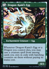 The Dragon-Kami Reborn // Dragon-Kami's Egg [Kamigawa: Neon Dynasty Prerelease Promos] | Cracking-Singles