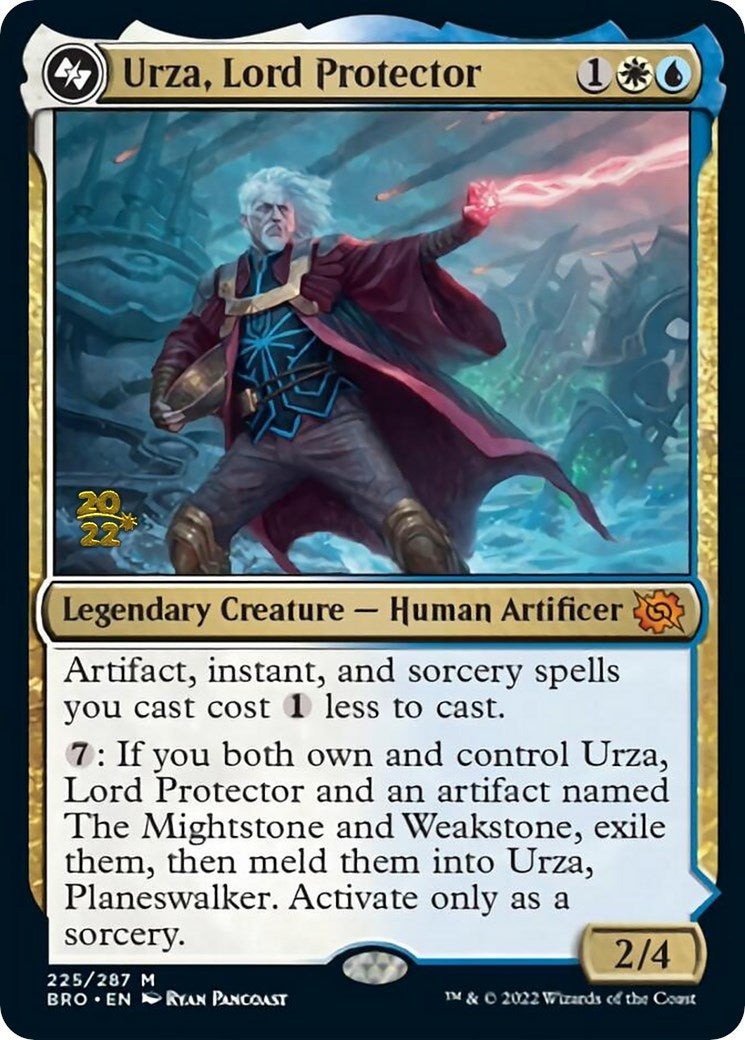 Urza, Lord Protector [The Brothers' War: Prerelease Promos] | Cracking-Singles